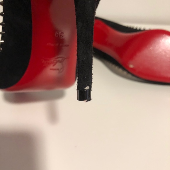 Studded Christian Louboutin suede Anjalina 85 - Picture 10 of 15